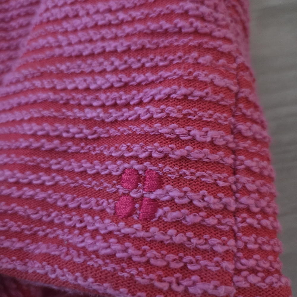 Sweaty Betty Pink And Orange 1/2 Zip Cowl Neck Sweater - Picture 4 of 8